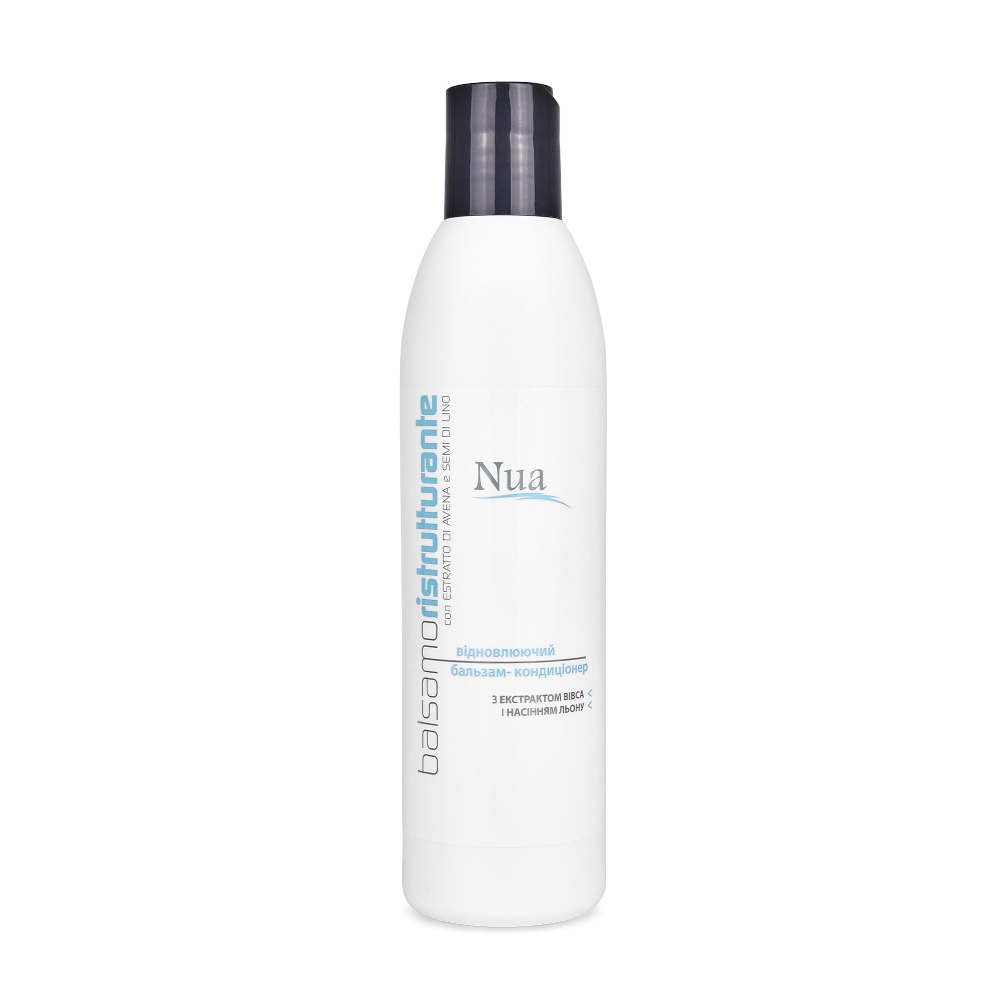 Відновлювальний бальзам-кондиціонер для волосся Nua Balsamo Ristrutturante з екстрактом вівса та насінням льону, 250 мл