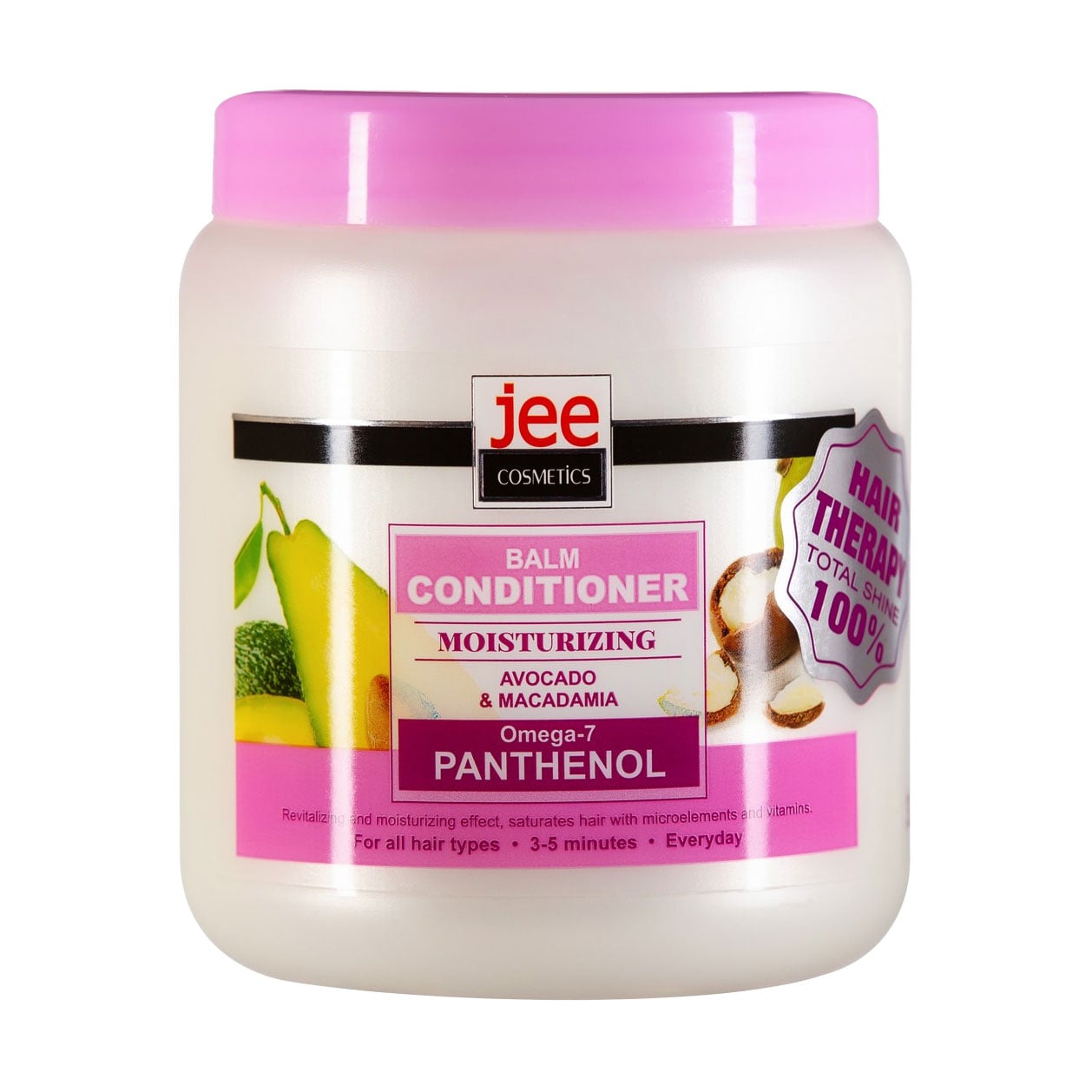 Зволожувальний бальзам-кондиціонер для волосся Jee Cosmetics Balm Conditioner Moisturizing Авокадо та макадамія, 1 л